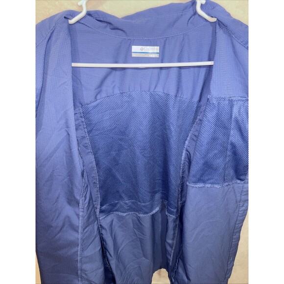 Columbia Shirt Mens XXL Button Up Navy Blue & Maroon Omni Shade Vented Lot Of 2 - Picture 5 of 12